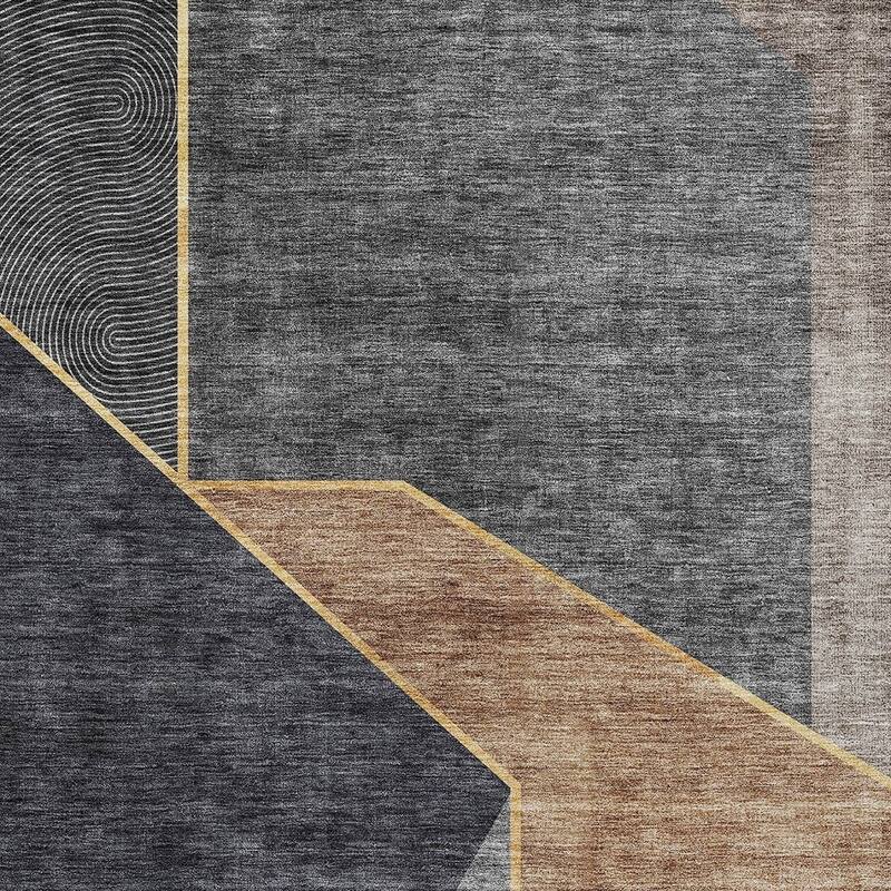 HomeRoots Geometric Transitional Rectangle Outdoor Rug