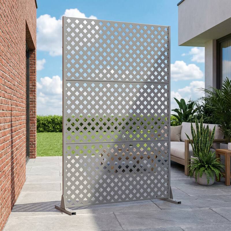 Outdoor Rectangle Privacy Screens Metal Screen Fence Panel