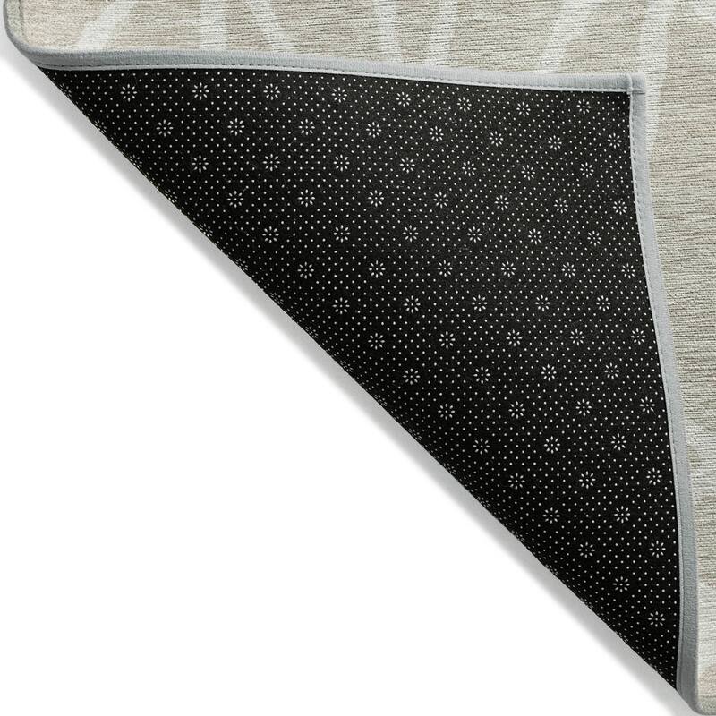 Machine Washable Indoor/ Outdoor Modern Chantille Rug
