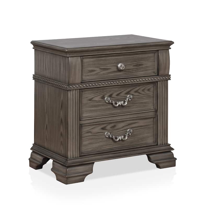 Stroh Traditional Wood 3-piece Poster Bedroom Set with USB by Furniture of America