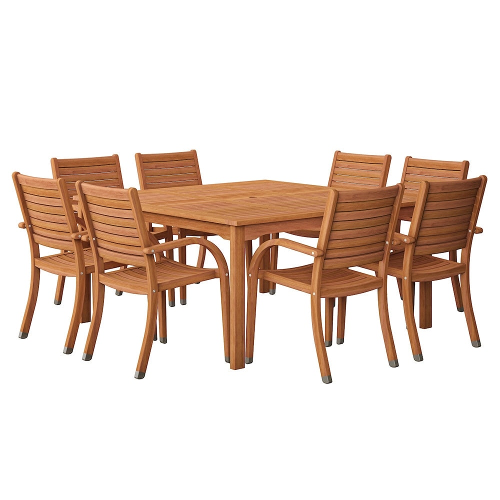 Amazonia arizona eucalyptus patio dining set deals