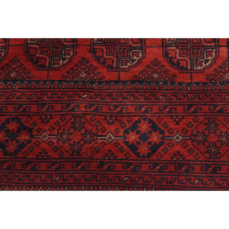 Vintage Biljik Khal Mohammadi Colin Red/Black Rug - 4'2'' x 6'6''