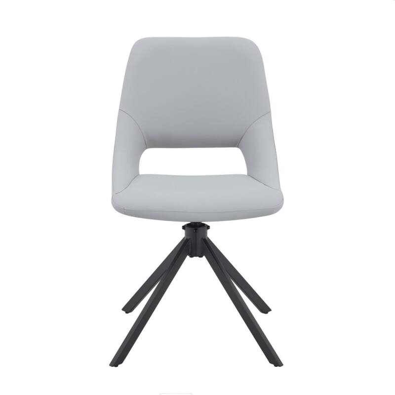 Comfortable Swivel Dining Room Chair - Light Gray