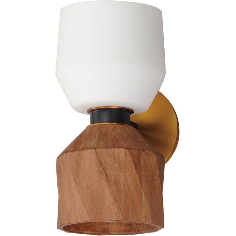 Maxim 28271 Akimbo 2 Light 12" Tall LED Wall Sconce - Dark Bronze / Antique Brass