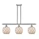 Option Brushed Satin Nickel / White Glass with Brown Rope