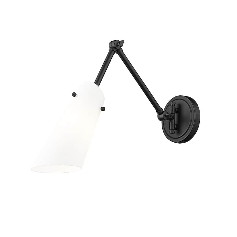 Z-Lite 350S Julia 6" Tall Wall Sconce - Matte Black