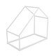 preview thumbnail 10 of 8, White Twin Size Twin Wooden House Bed with Roof, Perfect for Kids' Rooms