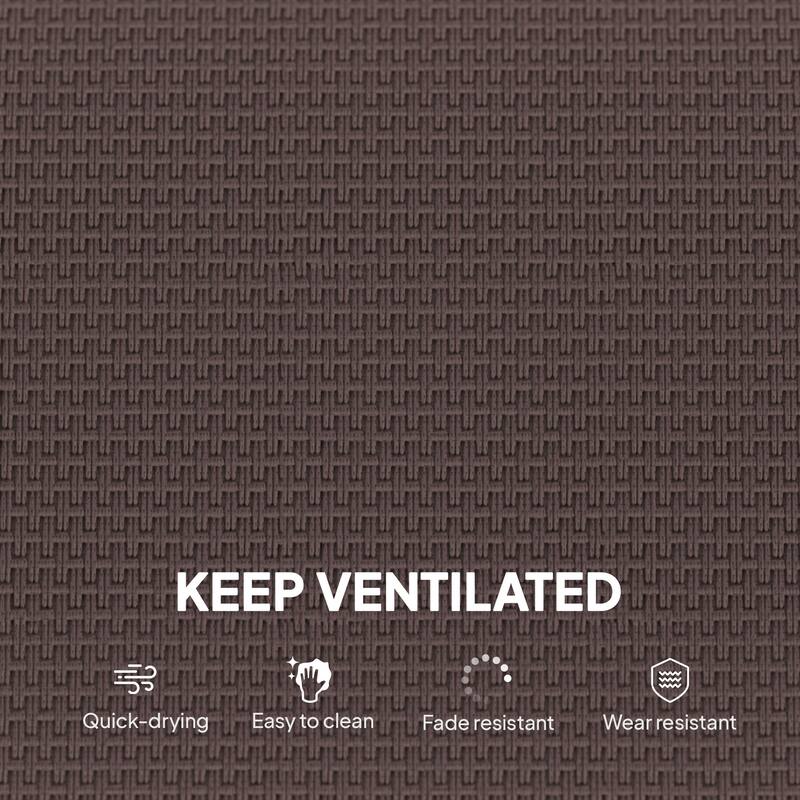 Outsunny Outdoor Glider Chair Set of 2, Gliders for Outside Patio with Smooth Rocking Mechanism