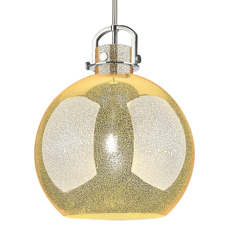Innovations Lighting 410-1SL-G410-16ME Newton Sphere 16" Wide Pendant - Polished Nickel