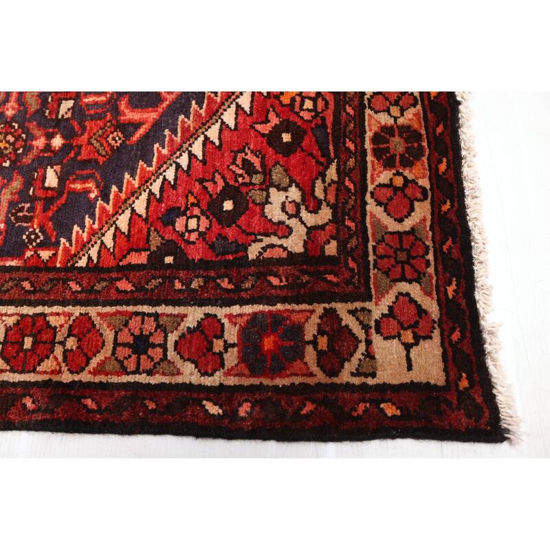 ECARPETGALLERY Hand-knotted Andelz Dark Navy Wool Rug - 3'5 x 10'8