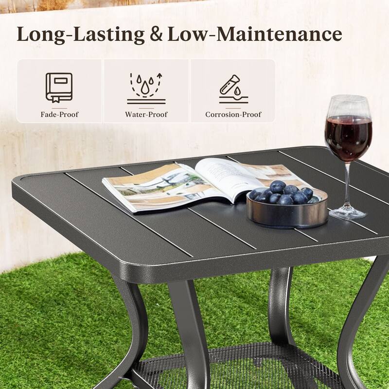 Outdoor Patio Glider Chairs Beige Cushion Set
