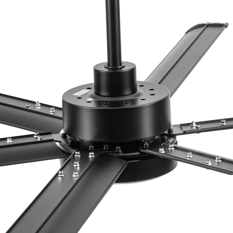 65-in Indoor Large LED Ceiling Fan with Light Remote (6-Blade)