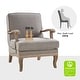 preview thumbnail 34 of 32, Rinaldo Farmhouse Polyester Armchair with Comfortable Backrest and Cushion by HULALA HOME