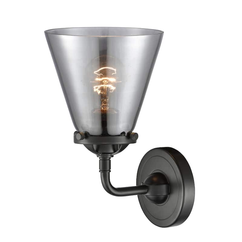 Innovations Lighting Small Cone Single Light 9" Tall Bathroom Sconce