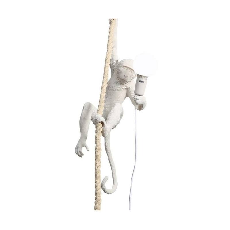 Monkey Hanging Lamp - white