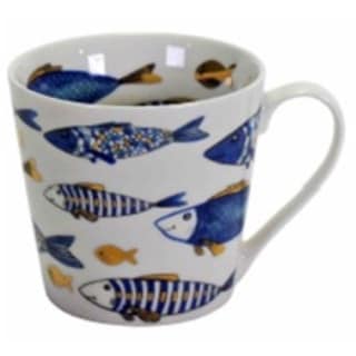 Ceramic Mug With Gold Decal Fish - Set of 2 - Bed Bath & Beyond - 44039124