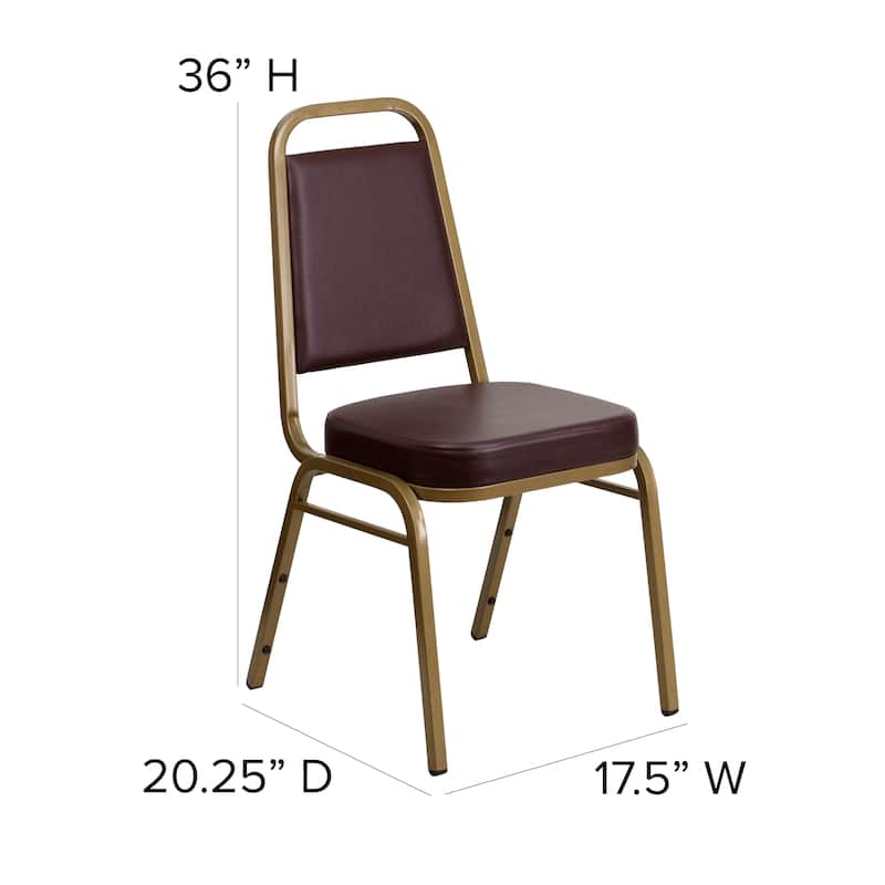 Trapezoidal Back Stacking Banquet Chair with 2.5" Thick Seat - 20.25"D x 17.5"W x 36"H