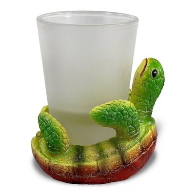 CoTa Global Cool Sea Turtle Shot Glass – Novelty Glassware - 2.5Lx2.25Wx3H inches