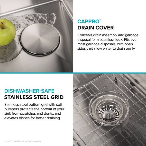 Shop Kraus Standart Pro Stainless Steel Topmount Drop In Kitchen Sink Overstock 23561279