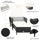 preview thumbnail 9 of 8, Gymax Set of 2 Adjustable Patio Rattan Lounge Chair Chaise Recliner w/ - See Details
