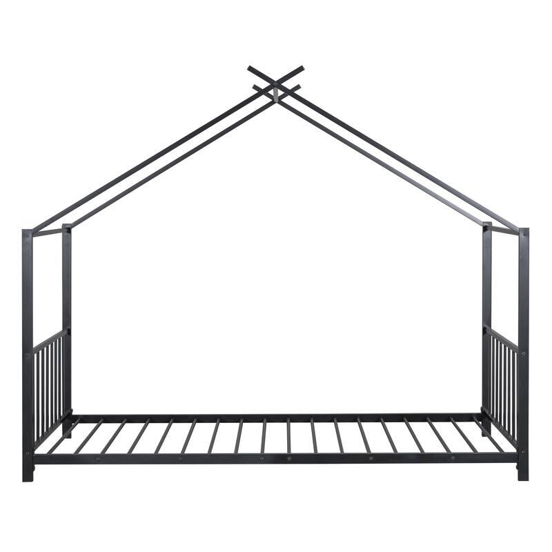 Metal House Platform Bed