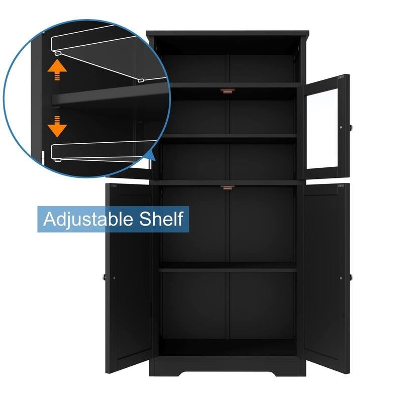 Bathroom Storage Cabinet - 11.78"D x 23.6"W x 50.4"H