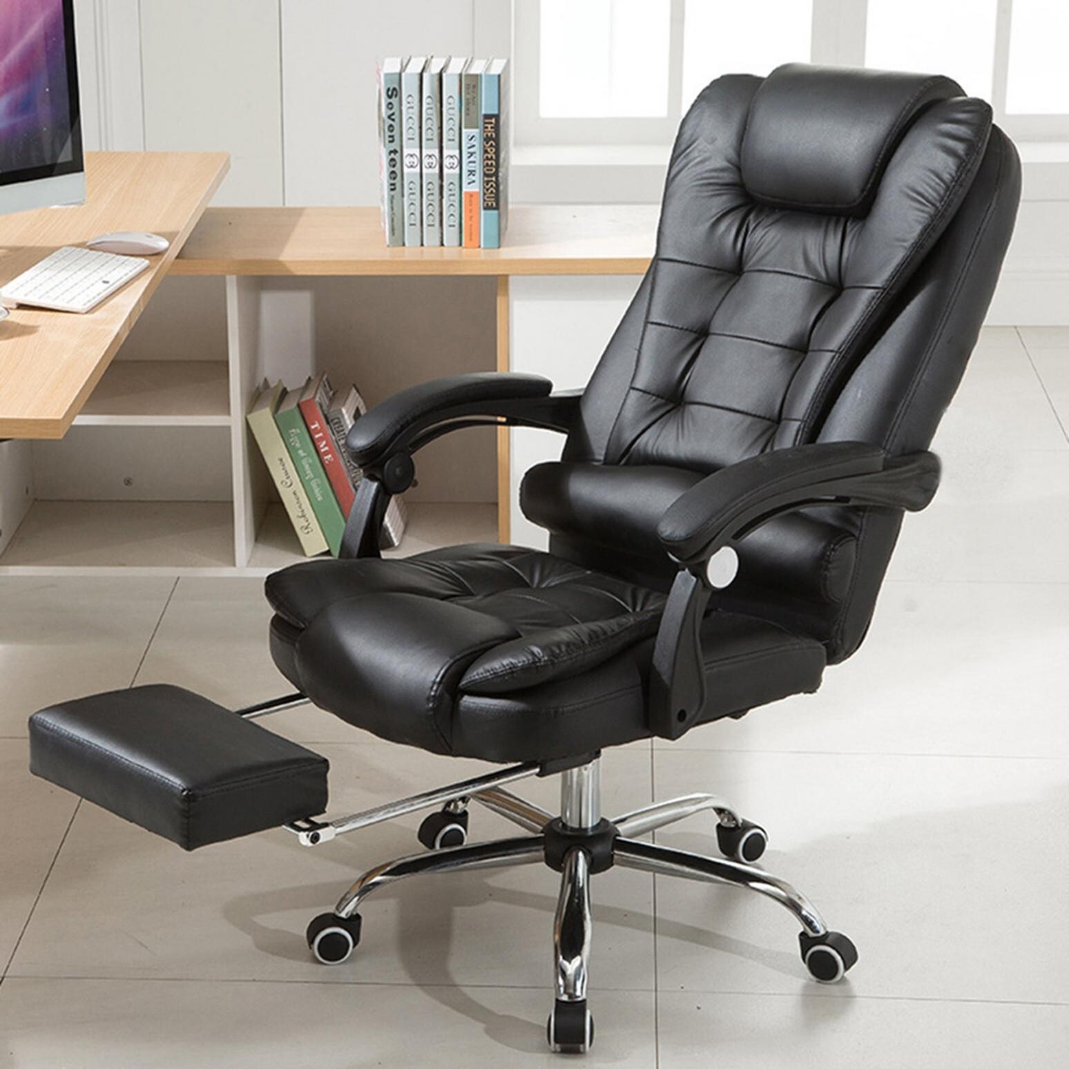 HAIHESU NETWORK INC-FC Leather Desk Office Chair