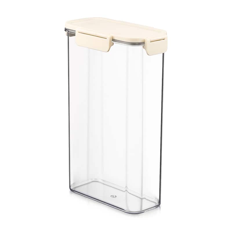 Sorbus Airtight Food Storage Container, Clear Stackable Canister for Pantry, Rice, Pasta, Cereal & Snacks - Tall Narrow - 1 Piece