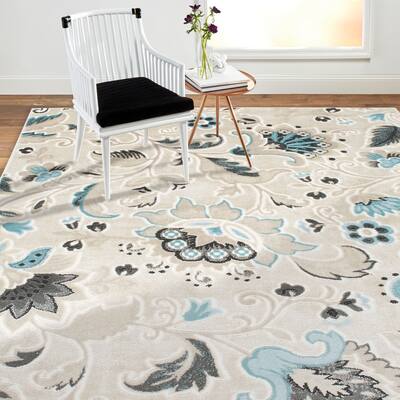 Home Dynamix Oxford Collection Floral Area Rug