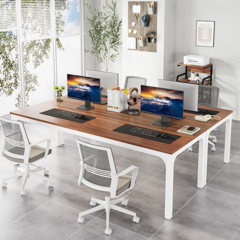 78.74 inch Extra Long 2 Person Double Computer Desk for Home Office