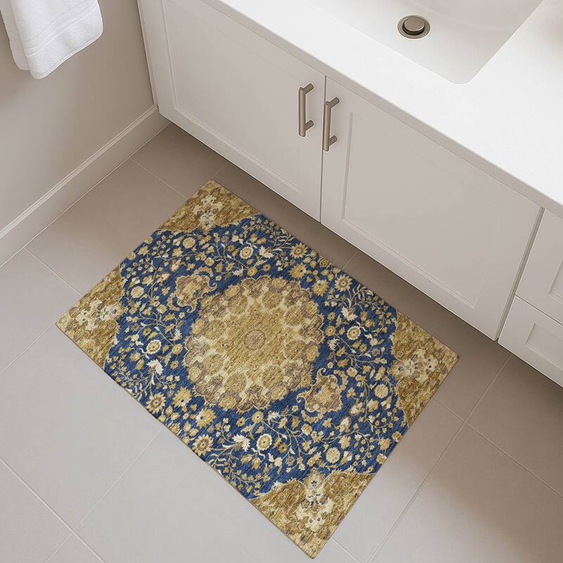 Machine Washable Indoor/ Outdoor Global Eckley Chantille Rug