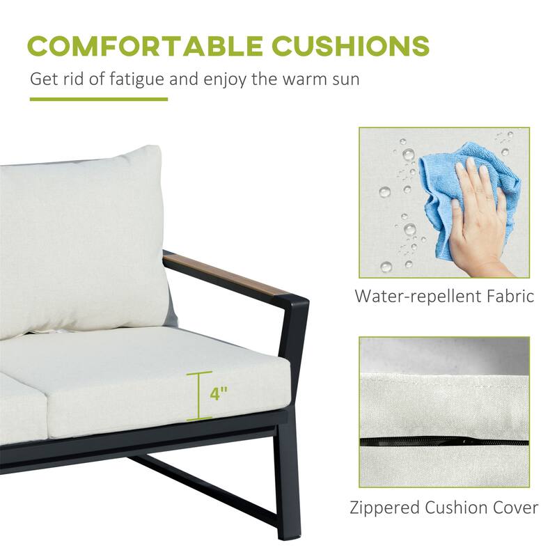 Outdoor Garden Sofa Set with Armchairs