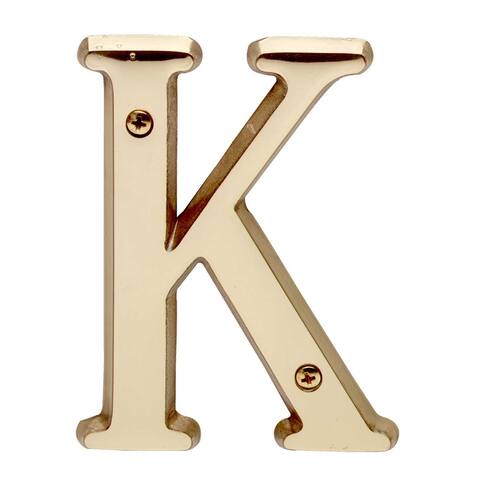 Solid Bright Brass Letter K House Letters 4 " Renovators Supply