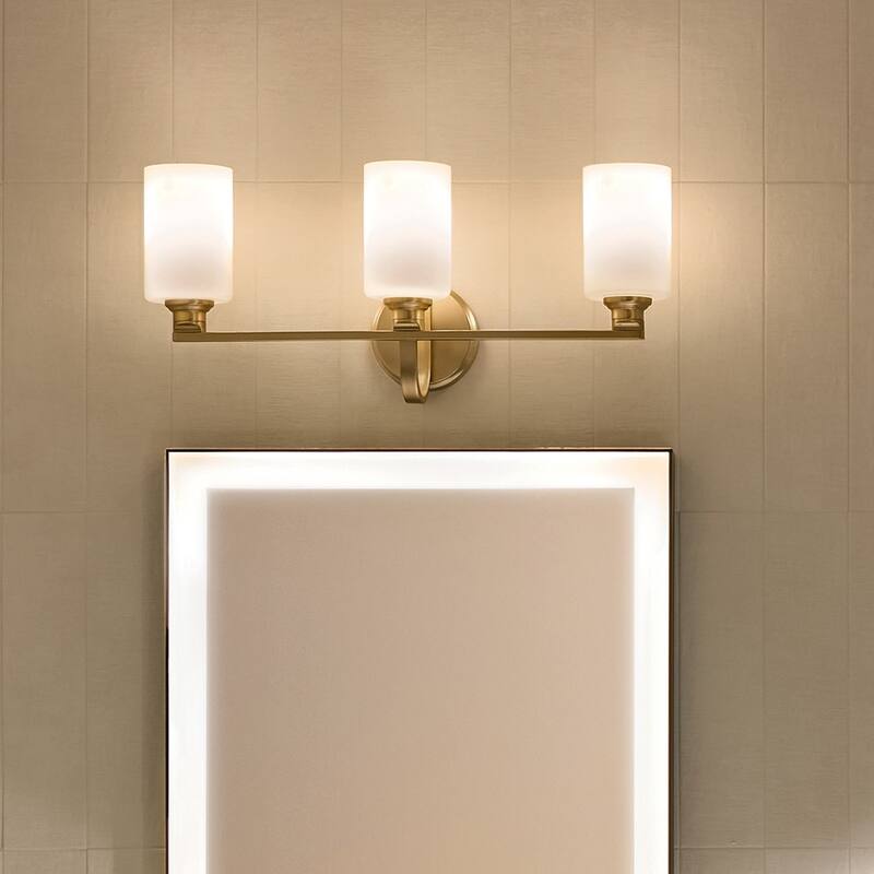 Kichler Lighting Gioe 24.25" 3-Light Vanity Light with Opal Glass in Champagne Bronze
