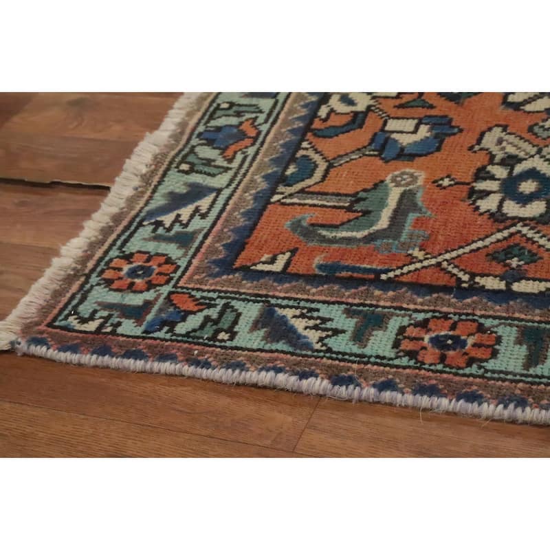 Hand Knotted Oriental 100% Wool Carpet Traditional All-Over Oranges & Rust Tabriz Area Rug - 6' 0'' X 4' 5''