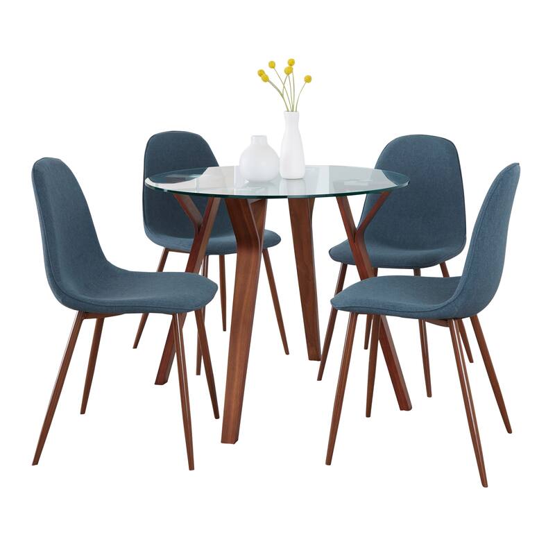 Carson Carrington Sala Stone 5-Piece Round Dining Set