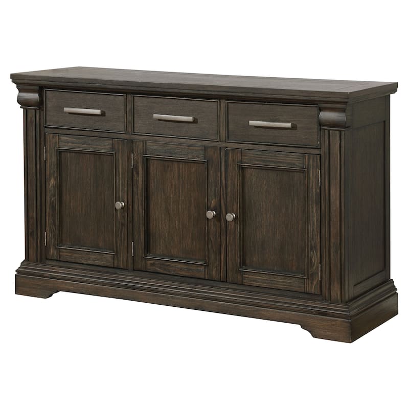 The Gray Barn Ruddy Road Espresso Farmhouse 60-inch Sideboard Buffet