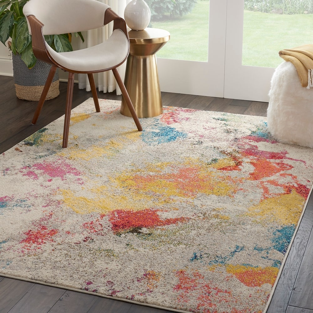 Nourison Celestial Modern Abstract Multicolor Area Rug