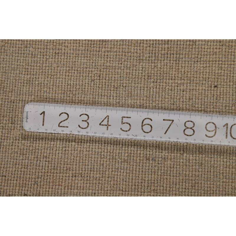 Modern Gabbeh Oriental Area Rug Hand-Knotted Solid Wool Carpet - 6'2"x 8'9"