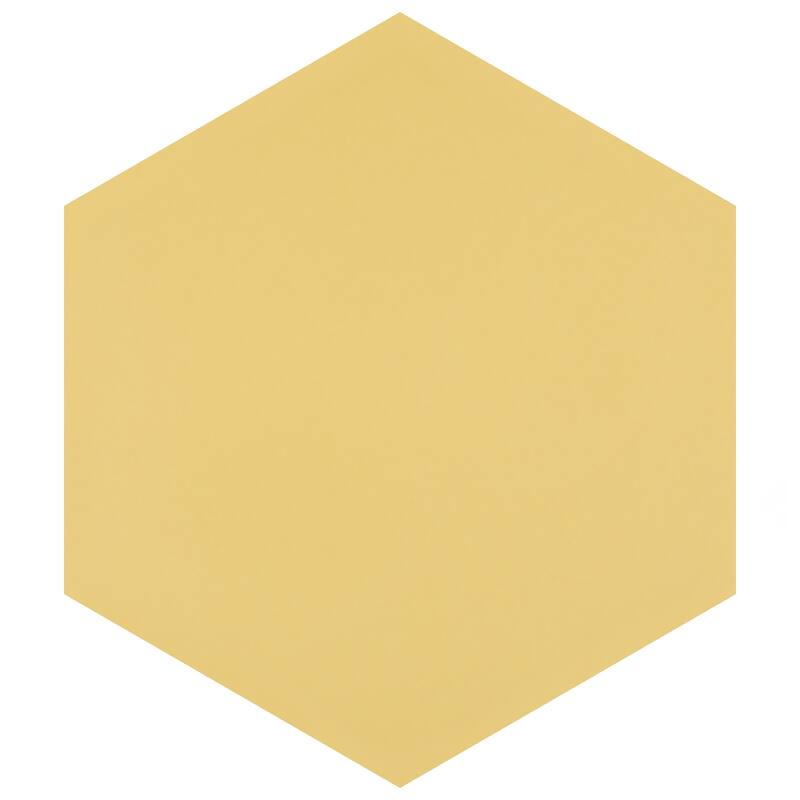 Merola Tile Textile Basic Hex Dandelion 8-5/8" x 9-7/8" Porcelain Floor and Wall Tile - Case (25 Tiles)