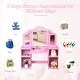 preview thumbnail 19 of 20, Costway Vanity Table Set Makeup Dressing Kids Girls Study Table Tri - See Details