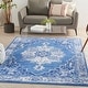 preview thumbnail 5 of 61, Nourison Whimsicle Modern Persian Floral Medallion Area Rug 4' x 6' - Navy - Runner/Rectangle