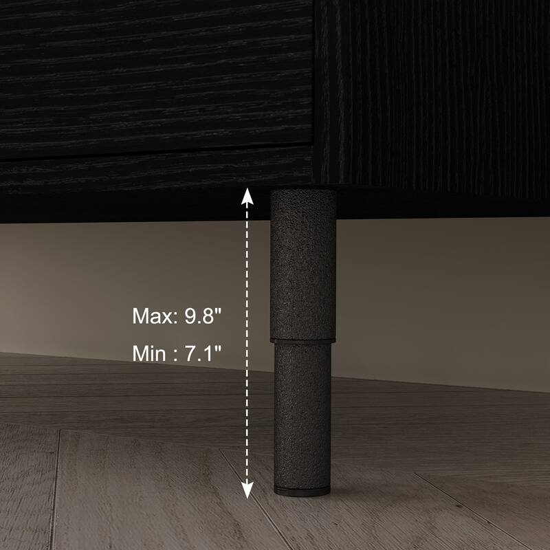 35.4" Farmhouse Floating Bathroom Vanity - Sintered Stone Top with Undermount Sink, 4 Drawers, Wall-Mounted