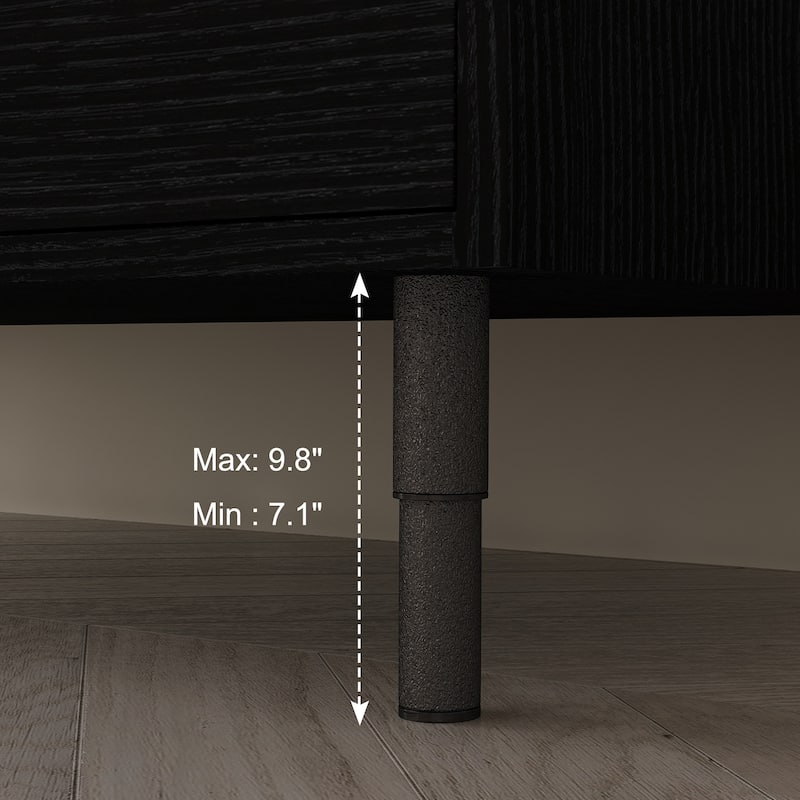 GDFStudio - Luxury 35.4" Versatile Floating/Freestanding Sintered Stone Bathroom Vanity with Ceramic Sink & Soft-Close Drawers