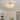 3-Light Industrial Gold Semi Flush Mount Lights with Grid Textured Glass - Brass