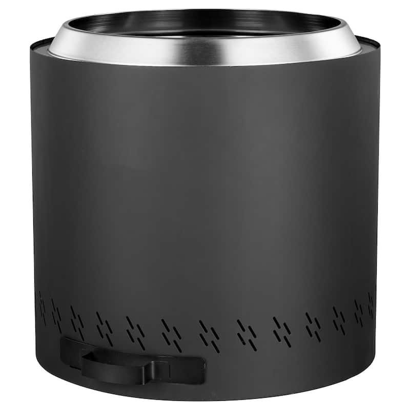 Smokeless Fire Pit Outdoor Wood Burning Stainless Steel Stove - Φ15.8 x 15.4 inch
