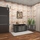 preview thumbnail 14 of 16, Brown MDF Industrial Wall Clock No Theme 27 x 24 x 2 - 24 x 2 x 27