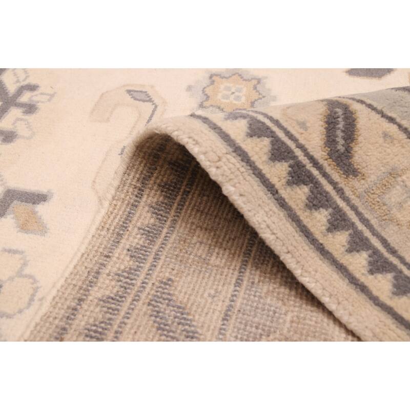 ECARPETGALLERY Hand-knotted Royal Oushak Cream Wool Rug - 9'3 x 11'6