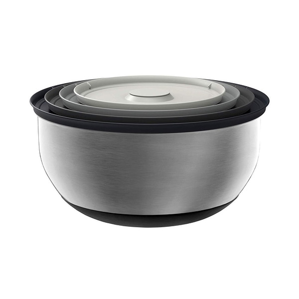 Joseph Joseph 95025 Nest 100 Prep & Store Mixing Bowl Set with Lids, 4