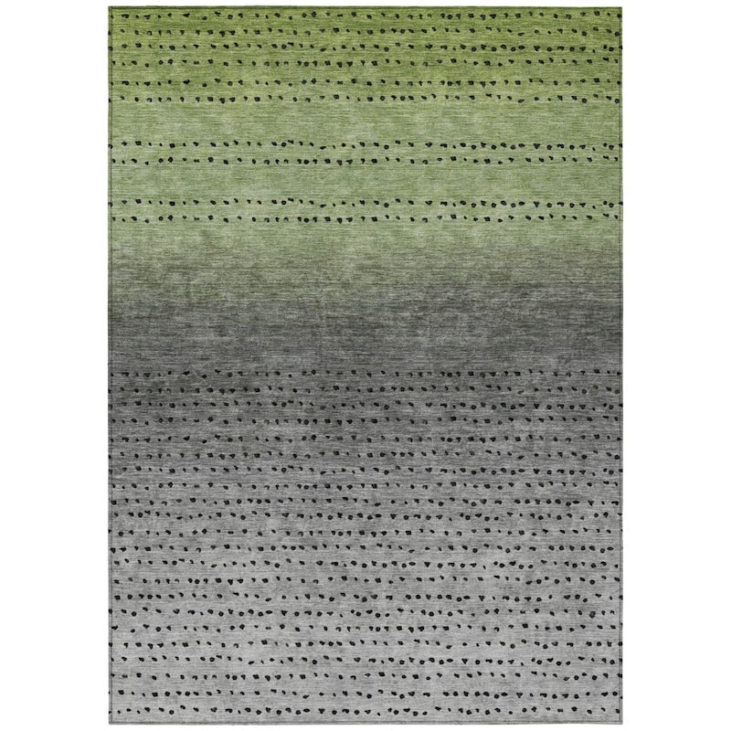 HomeRoots Abstract Transitional Rectangle Outdoor Rug